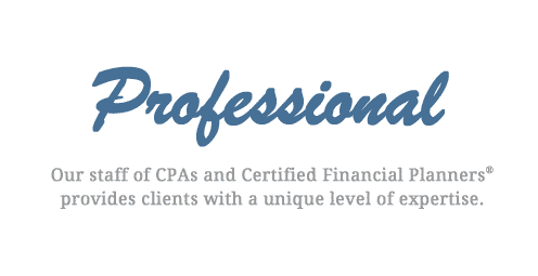 graphic with the word "professional"