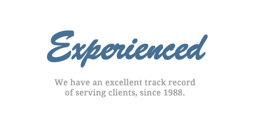 graphic with the word "experienced"