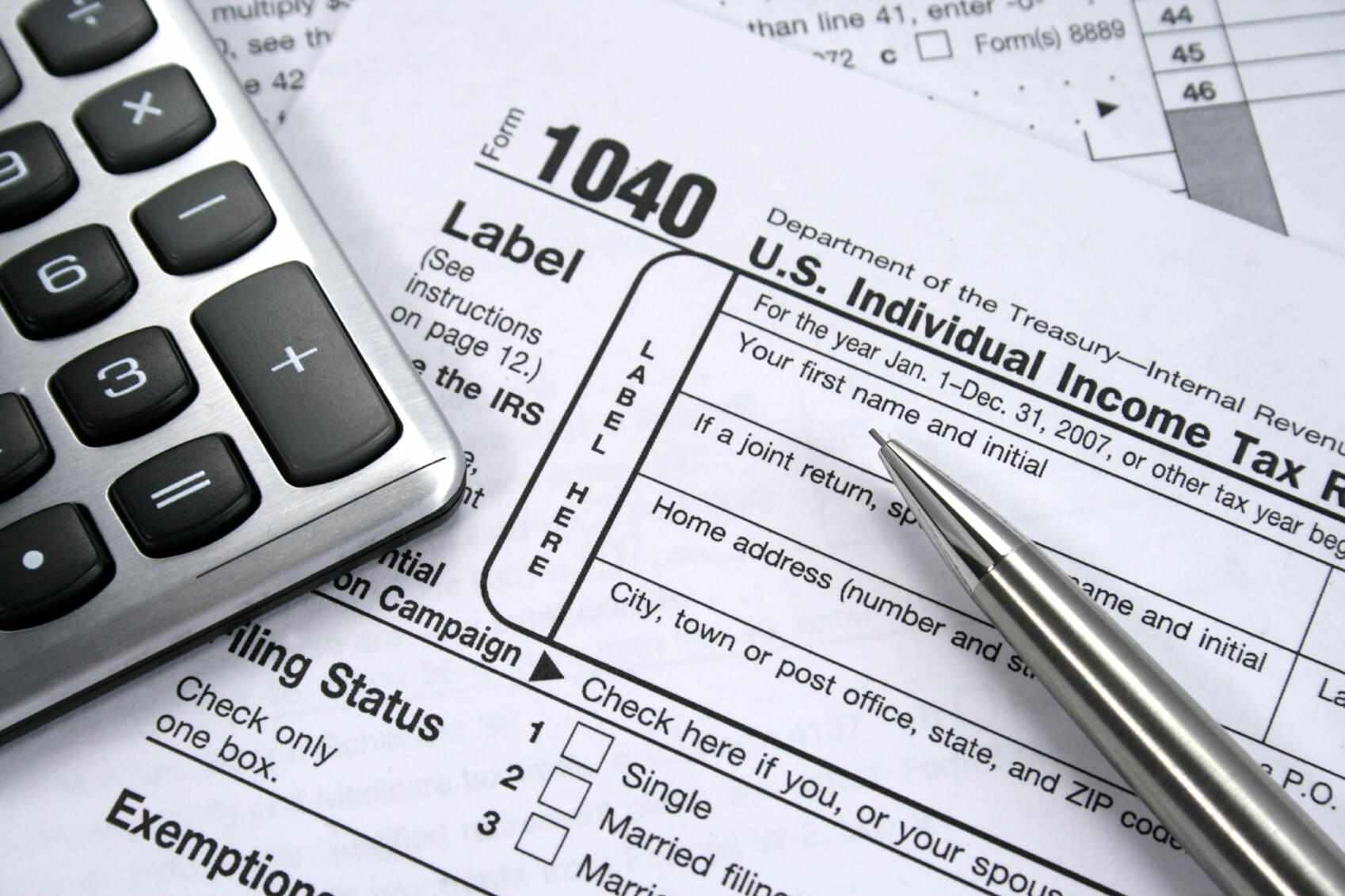 1040 U.S. Tax Form